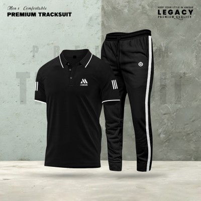Stylish Sports polo Track Suit 2 pcs full Set